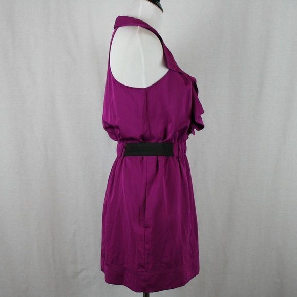 RACHEL Rachel Roy Dark Fuchsia Ruffle Dress - Picture 6 of 7